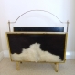 Cowhide Magazine Rack