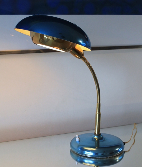 Blue Aluminium Flying Saucer Light