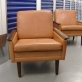 HERO Mobler' Leather and Rosewood Armchairs